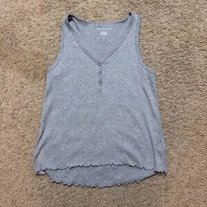 American Eagle Gray Ribbed Tank - Medium Gently used
